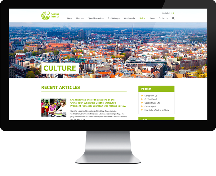 歌德语言文化中心网站网站设计-Flow Asia